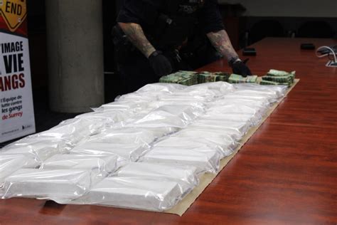 30 kilos of pure, uncut cocaine seized in Surrey, six men arrested - North Shore News