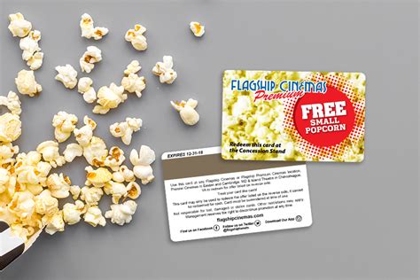 Flagship Cinemas Premium Concession Stand Promotional Cards