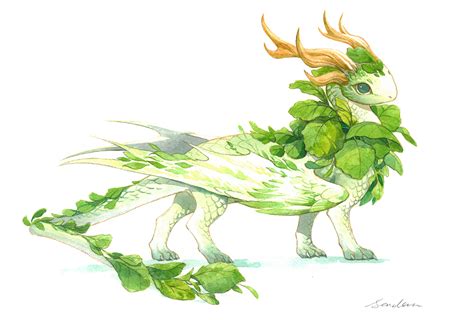 watercolor dragon 1 - the cute cabbage baby by sandara on DeviantArt