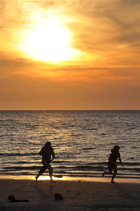 sunset at the Bay Pines Beach at The Mansion at Ocean Edge.