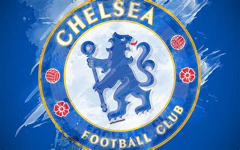 Chelsea FC paint art, logo, creative, English football team, Premier ...