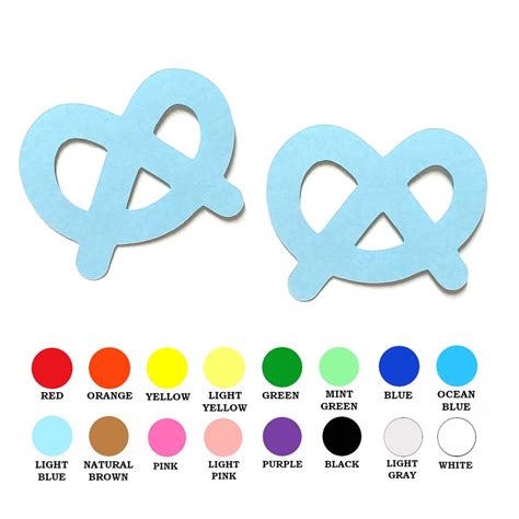 25 Pack Paper Pretzel Shapes, Pretzel Shape, Pretzel Paper Cut Out, Paper Pretzel Die Cut Shapes ...