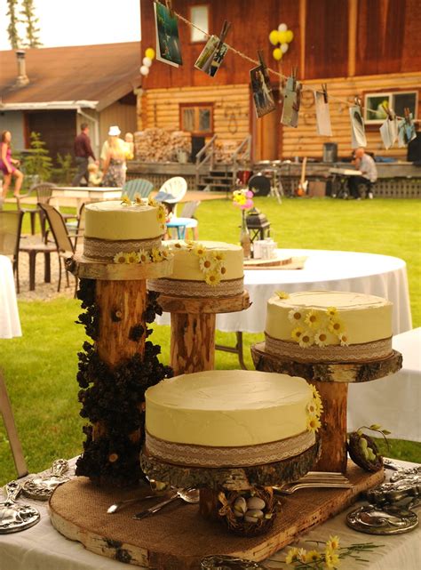 Rustic traditional country style: wedding cakes, yellow ic… | Flickr