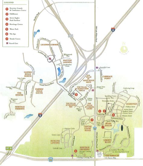 HAPI Florida Rentals :: Site Plan showing Reunion Resort layout