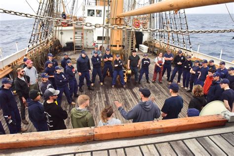 DVIDS - Images - USCGC Eagle crew members conduct small boat drill and ...