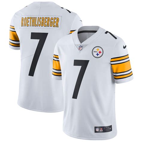 Men's Pittsburgh Steelers Ben Roethlisberger Nike White Vapor Untouchable Limited Player Jersey