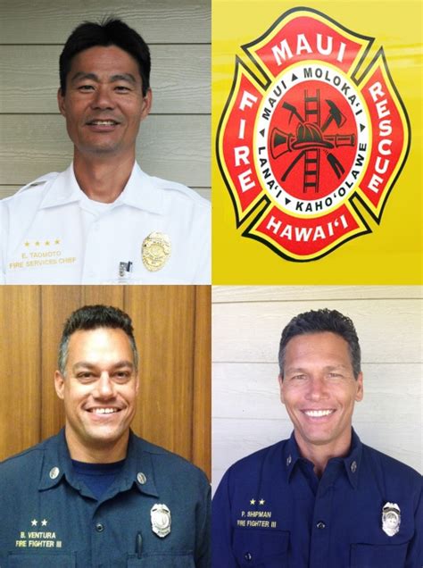 Maui Fire Department Announces 3 Promotions : Maui Now