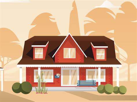 Farm House Illustration by Kendra Gilts on Dribbble