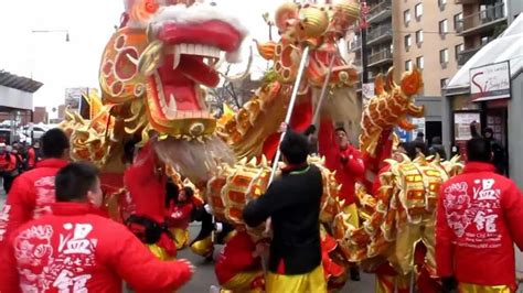 Lion \ Dragon Dance \ Chinese Lunar New Year Parade - Flushing Queens NYC New Years Parade ...