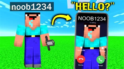 I Called Noob1234 In Minecraft.. - YouTube