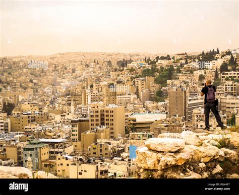 Beautiful Skyline of Amman Jordan from Amman Citadel Stock Photo - Alamy