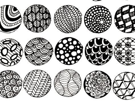 black And White Art Drawing Doodles Tangle Patterns - Glenda Caster