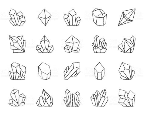 how to draw easy crystals - Google Search Crystals Art Drawing, Crystal Drawing, Crystal Art ...