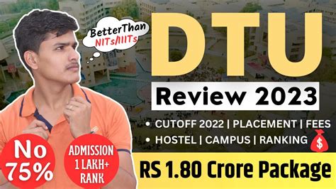 DTU College Review 2023 Placement, Cutoff, Hostel, Campus Life, Fees, Ranking | JAC Delhi 2023 ...