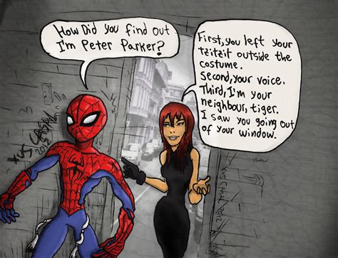 MJ caught Peter Parker by HeaVenXus on DeviantArt