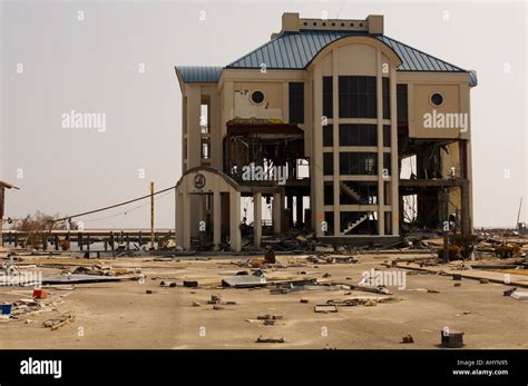 Hurricane Katrina damage in Biloxi Mississippi USA Stock Photo - Alamy