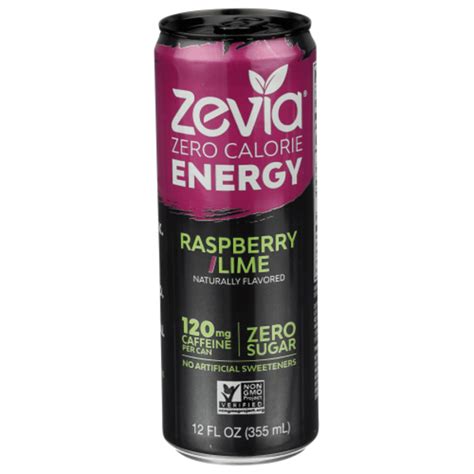 Zevia Energy Drink, Zero Calorie, Raspberry Lime (12 oz) - Instacart