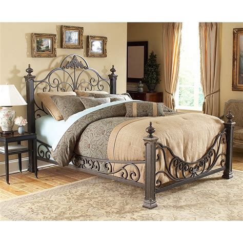 Talon Bedroom King Bed - Leon's | Iron bed, Metal beds, Master bedroom furniture