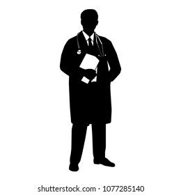 26,930 Doctor Silhouette Black White Images, Stock Photos & Vectors ...