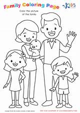 Family Theme Preschool Coloring Pages sketch template