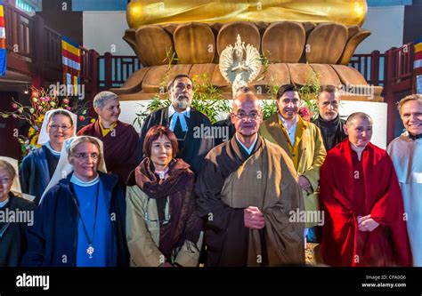 Paris, France, Interfaith Buddhist Festival, Group Portrait, French ...