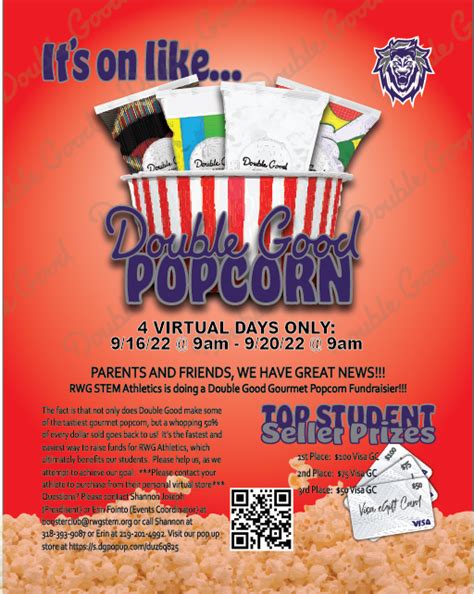 Double Good Gourmet Popcorn Fundraiser – RWG STEM Academy