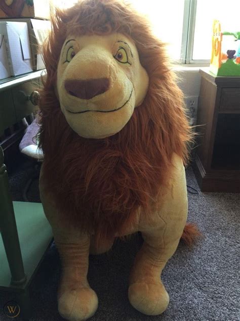 Disney Store 32" Plush The LION KING Large Jumbo Big Stuffed MUFASA ...