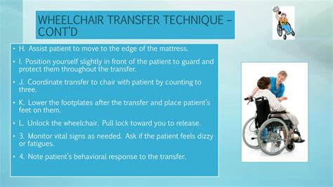 PPT - NUR 111: PROCEDURAL GUIDELINE: WHEELCHAIR TRANSFER TECHNIQUES PowerPoint Presentation - ID ...