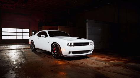 White Dodge Challenger SRT UHD 4K Wallpaper | Pixelz