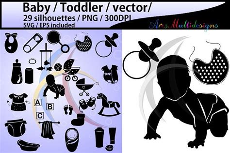 baby silhouette svg / baby / toddler svg / vector / baby silhouette ...