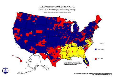 Election Of 1968 By County Historical Context