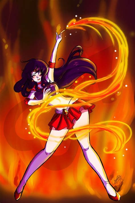 Fire Soul by ~aiji on deviantART | Sailor moon mars, Sailor moon ...