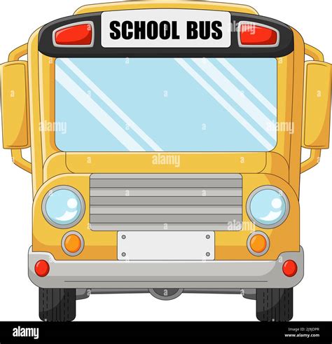 Cartoon school bus on white background Stock Vector Image & Art - Alamy