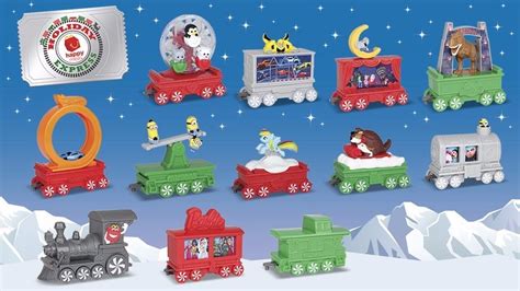 2017 Holiday Express McDonald's Happy Meal Toys Complete Set of 12 | Happy meal toys, Happy meal ...