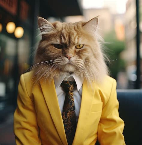 Cats in suits and ties cat stock photo. Image of background - 306993304