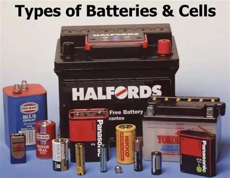 Types of Batteries and Cells and Their Applications - Electrical Technology