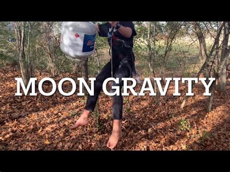 Homemade Moon gravity simulator - YouTube