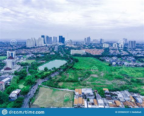 Aerial View of West Surabaya Cityscape, East Java, Indonesia, Asia ...