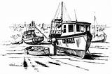 Boat Dock Coloring Page Pages sketch template