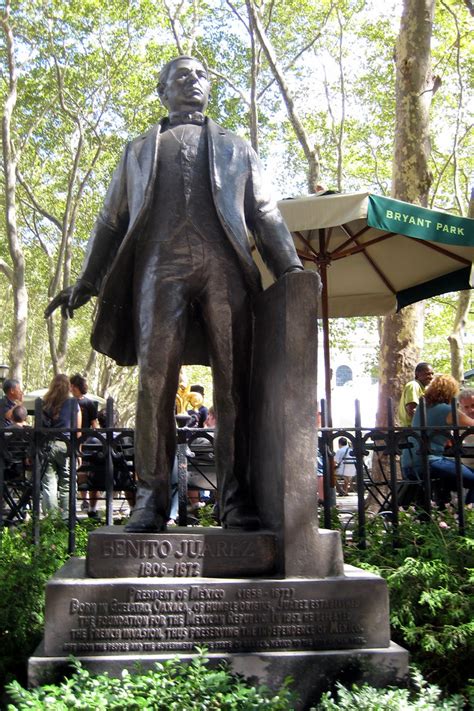 NYC: Bryant Park - Benito Juárez statue | This sculpture of … | Flickr