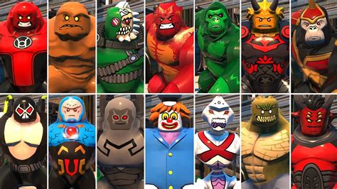 All Big-Fig Characters in LEGO DC Super-Villains (DLC Included) - YouTube