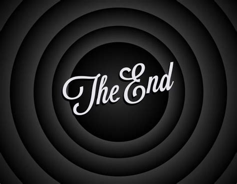 The End Clipart Black And White