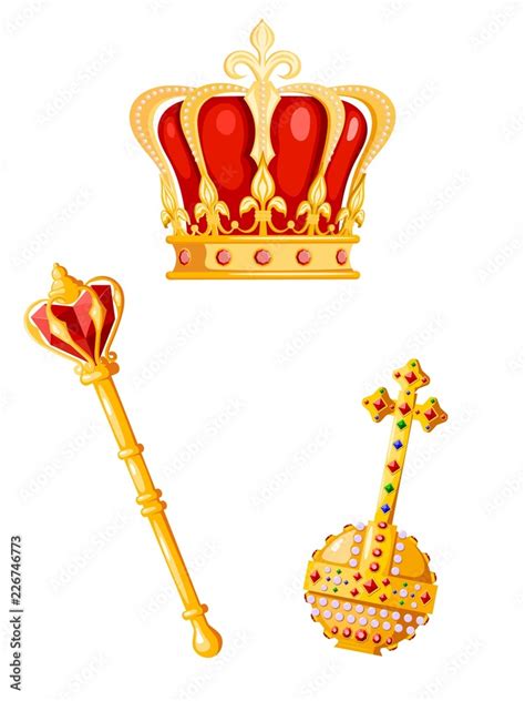 Crown And Scepter Clipart