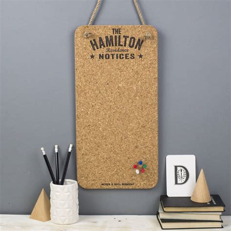 Personalised Cork Noticeboard By Delightful Living | notonthehighstreet.com