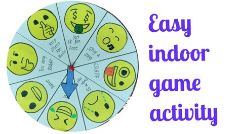 Easy Indoor game activity | Spinning wheel game - YouTube