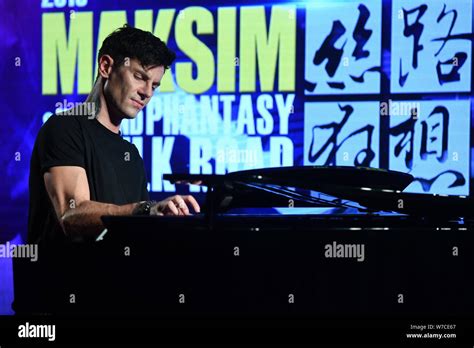 Croatian pianist Maksim Mrvica performs during a launch event for "2018 ...