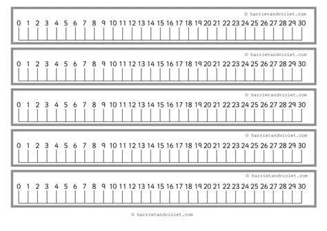 Number Line To 30 Printable