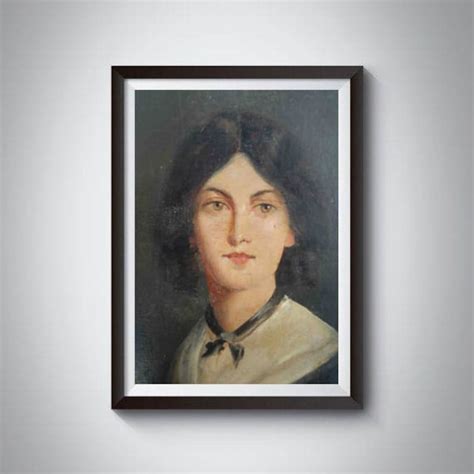 Emily Bronte Portrait Emily Bronte Print Emily Bronte | Etsy