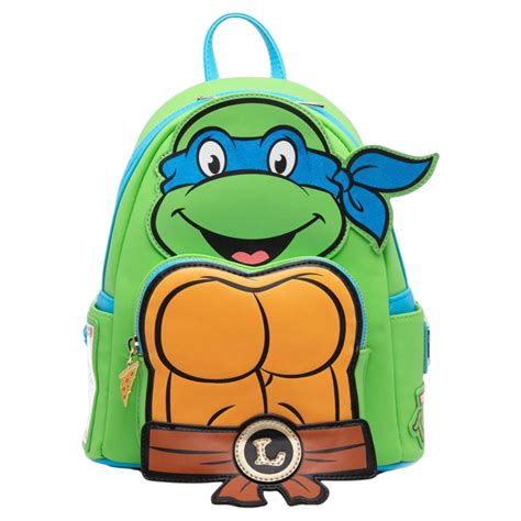 Teenage Mutant Ninja Turtles - Leonardo Cosplay 10" Faux Leather Mini Backpack by Loungefly ...