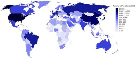 World Map showing Nominal GDP [12] | Download Scientific Diagram